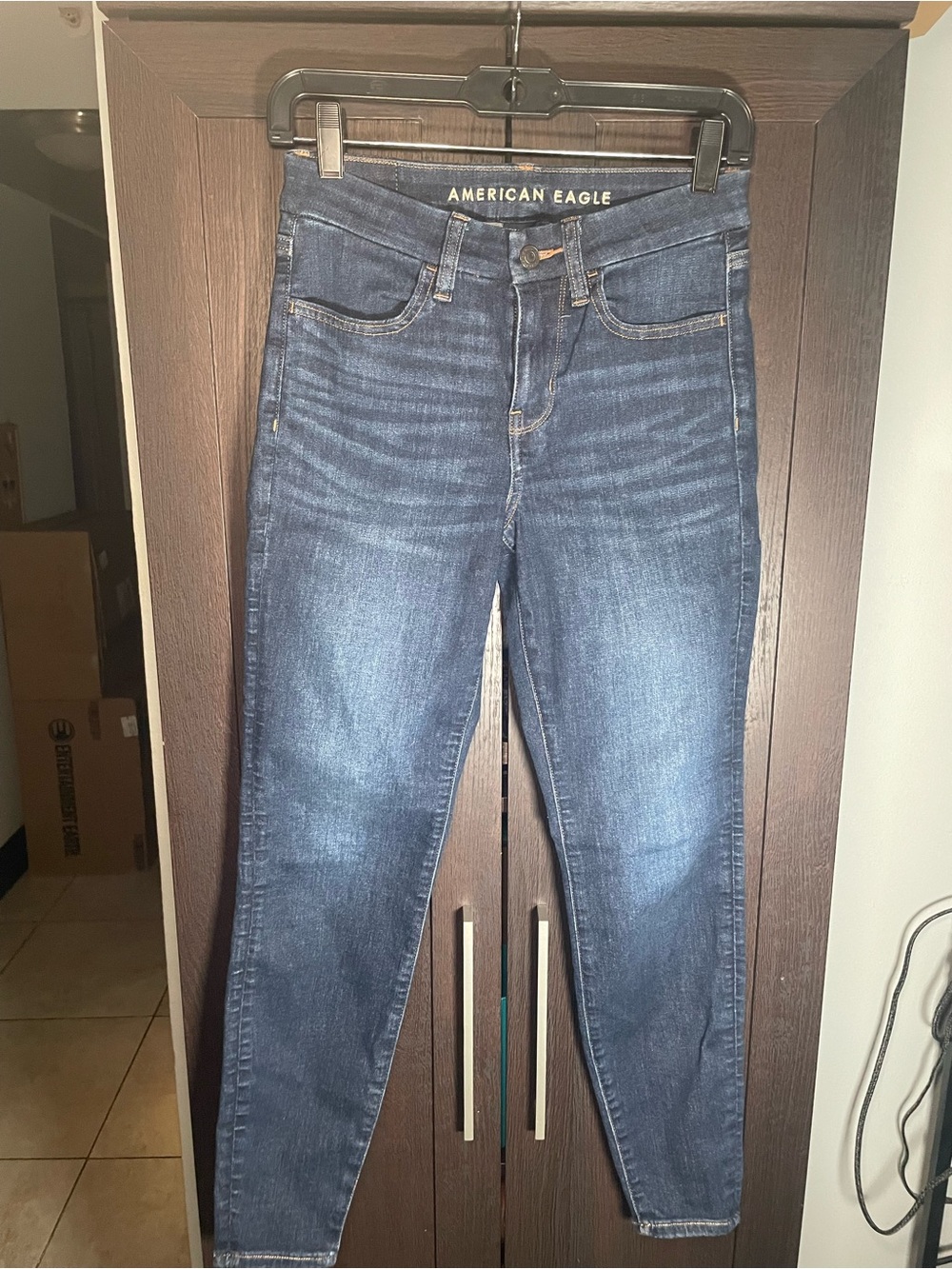 American Eagle Outfitters High-Rise Dark Blue Women’s Jeans